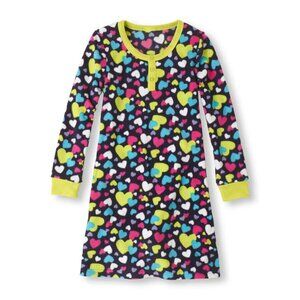 The Children's Place Girls Fleece Night Gown PJ Set Flame Resistant Slee…